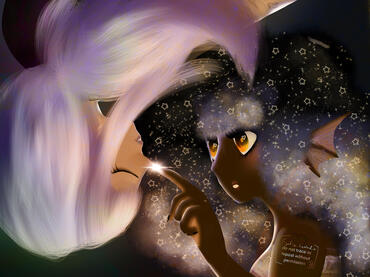 my mermaid oc finding a girl underwater